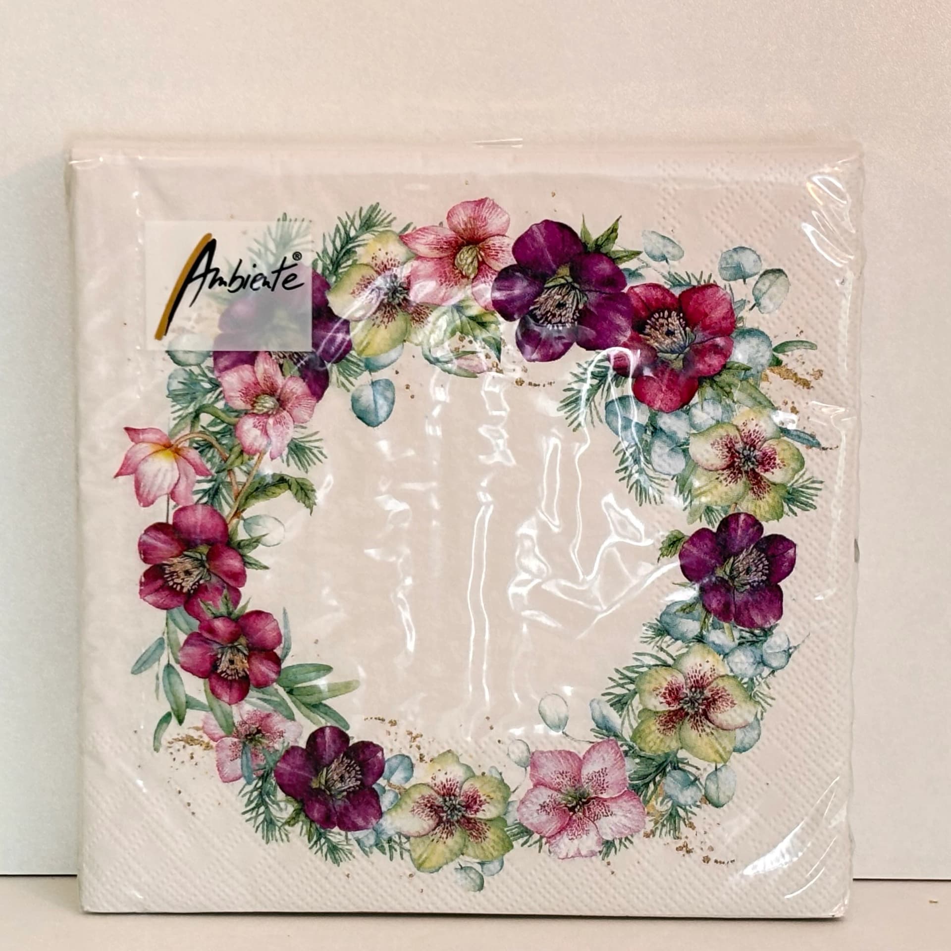 Servetten “Christmas Rose White” Ambiente